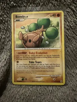 Pokemon Bonsly 71/130 Diamond & Pearl Common Card 2007 LP - Image 1