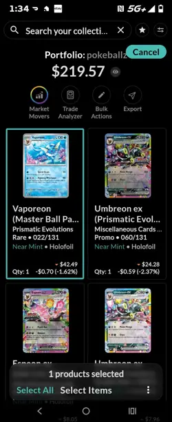 Prismatic Evolutions-Poke/Master Ball-Sealed EX-EX's-promos lot of 88 cards - Image 1