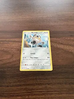 Galarian Meowth #112/185 Vivid Voltage Pokemon Card NM - Image 2