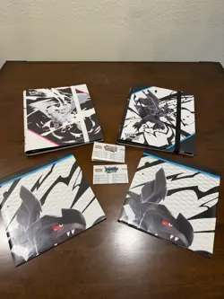 Pokemon 1 Black Bolt & 1 White Flare Binders and 2 Posters Only NO CARDS - Image 3