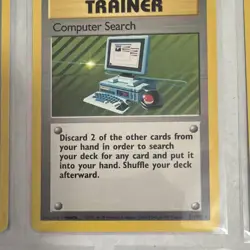 Wizards Pokemon TCG Base Set Unlimited Trainer Lot - Computer Search - 5 Cards - Image 3