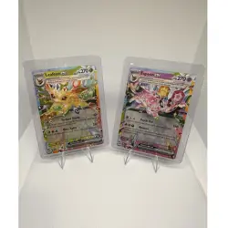 Pokemon TCG Leafeon ex SVP036 & Espeon ex SVP037 Holo Card Lot English - Image 1