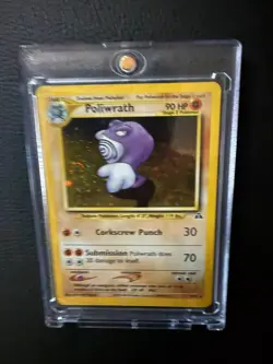 Poliwrath Neo Discovery 9/75 Ultra Holo Rare NM - Swirl Pokemon Card - Image 1