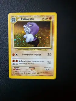 Poliwrath Neo Discovery 9/75 Ultra Holo Rare NM - Swirl Pokemon Card - Image 3