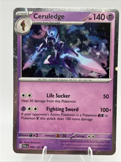 Ceruledge Pokemon Paldea Evolved 098/193 Cosmos Holo Promo NM - Image 1