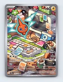 NM Rotom 197/182 Destined Rivals Illustration Rare Pokemon Card - Image 1