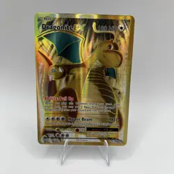 Dragonite EX 106/108 Full Art Golden Holo XY Evolutions Card NM/LP - Image 1