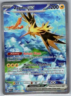 Zapdos ex 202/165 SIR SV: Scarlet & Violet 151 - Pokemon Card - NM - Image 1