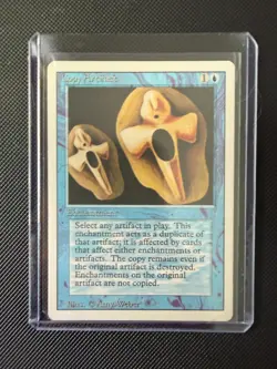 MTG Copy Artifact Revised Edition LP Blue Enchantment Vintage Magic Card 1994 - Image 3