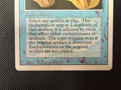 MTG Copy Artifact Revised Edition LP Blue Enchantment Vintage Magic Card 1994 - Image 5