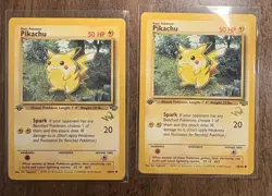 Pikachu 60/64 1st Edition Jungle Set 1999 Pokemon Card LP Near Mint - Image 1