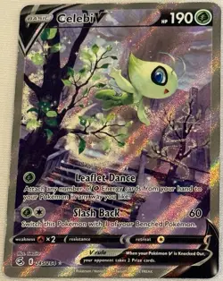 Celebi V 245/264 Fusion Strike Full Art Holo English Pokemon TCG Card HP 190 - Image 1
