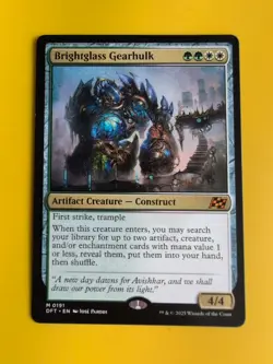 Brightglass Gearhulk. AER Mythic Construct Magic the Gathering Card. - Image 1