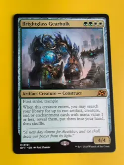 Brightglass Gearhulk. AER Mythic Construct Magic the Gathering Card. - Image 2