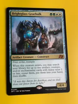 Brightglass Gearhulk. AER Mythic Construct Magic the Gathering Card. - Image 3