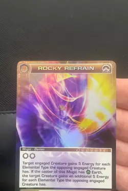 Chaotic Card Alliances Unraveled Super Rare Rocky Refrain Danian Mugic - Image 1