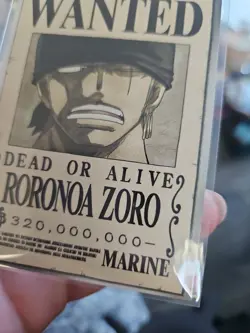 Roronoa Zoro Panini Epic Journey Marine One Piece Wanted Dead or Alive Card - Image 5