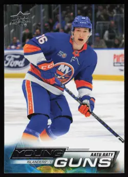 2022-23 Upper Deck Young Guns Aatu Raty Rookie New York Islanders #728 - Image 1