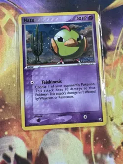 Natu #63/115 EX Unseen Forces Stamped Reverse Holo Pokemon - 2005 - Image 1