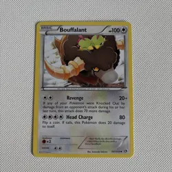 Pokemon Black & White Legendary Treasures Bouffalant 107/113 Regular *Natu Cameo - Image 1