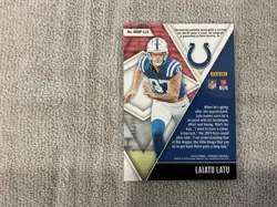 2024 PANINI - PHOENIX FOOTBALL LAIATU LATU dual patch auto gold /10 - Image 2