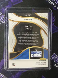 2024 Panini Select WWE Jacob Fatu Ringside Green Flash - Image 2