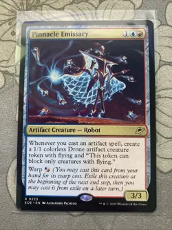 Magic: The Gathering Pinnacle Emissary Red Blue Artifact Creature - Image 1