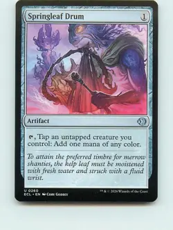 Springleaf Drum - U260 - MTG - Lorwyn Eclipsed (ECL) - Image 1