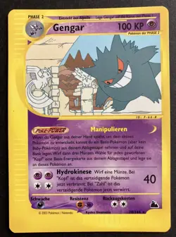💥 Pokemon *Gengar* 10/144 Skyridge Deutsch ~ Rar 💥 Top-Zustand! - Image 1