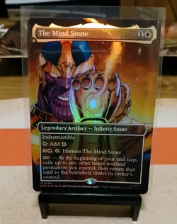 The Mind Stone Borderless FOIL Thanos Gauntlet Marvel Super Heroes MTG MINT🔥🔥 - Image 1