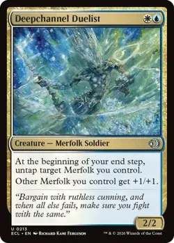x4 Deepchannel Duelist U MTG Lorwyn Eclipsed M/NM, English - Image 1