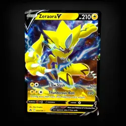 Pokemon TCG Crown Zenith Zeraora V #053/159 Ultra Rare NM - Image 1