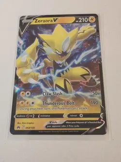 Pokemon TCG Zeraora v Crown Zenith Holo Ultra Rare Card 053/159 - Image 2