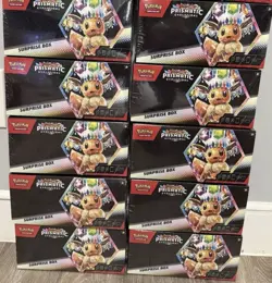 Pokemon TCG Scarlet & Violet Prismatic Evolutions Surprise Box Lot of 10 SEALED - Image 1