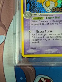 2005 POKEMON EX DEOXYS #14 SHEDINJA REVERSE FOIL HOLO PSA 9 - LOW POP 45 - Image 2