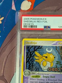 2005 POKEMON EX DEOXYS #14 SHEDINJA REVERSE FOIL HOLO PSA 9 - LOW POP 45 - Image 5