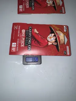 One Piece OP-13 Carrying On His Will Lot of 3 Packs- HEAVY - 38.2g 38.2g 38.1g - Image 3