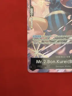 Mr.2.Bon.Kurei(Bentham) Op14- 091 SR, Azure Sea’s Seven, One Piece Card Game, NM - Image 5