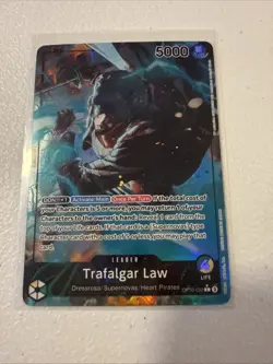 One Piece Royal Blood Trafalgar Law OP10-022 Parallel Alternate Alt Art Leader - Image 2
