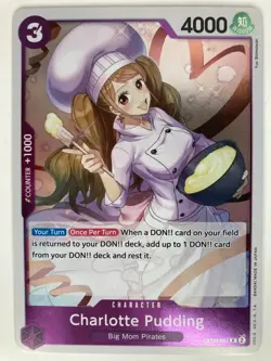 One Piece CCG Two Legends Charlotte Pudding Foil OP08-067 Rare - Image 1