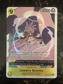 Bandai Jewelry Bonney OP13-108 SR Carrying on His Will - Image 1