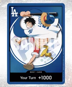 ONE PIECE X DODGERS PROMO MONKEY D LUFFY DON CARD 2026 Limited Rare New Sealed🔥 - Image 2