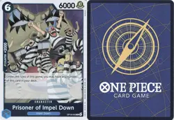 PRISONER OF IMPEL DOWN OP16-042 RARE THE TIME OF BATTLE ONE PIECE FOIL NEAR MINT - Image 1