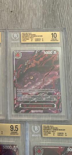 Op13 One piece Demon god pack + IMU 9.5 sequential grade Beckett 9.5/10 - Image 3