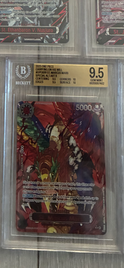 Op13 One piece Demon god pack + IMU 9.5 sequential grade Beckett 9.5/10 - Image 5