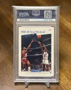 1991-92 Hoops Michael Jordan All-Star MVP's #9 PSA 9 Chicago Bulls - Image 2
