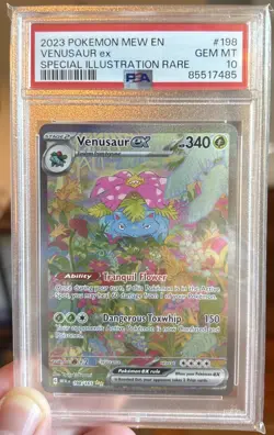 Pokemon 2023 Venusaur ex 198/165 Special Illustration Rare 151 GEM MINT PSA 10 - Image 1