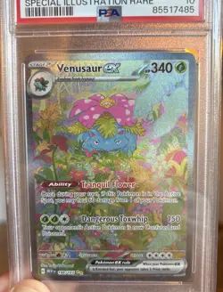 Pokemon 2023 Venusaur ex 198/165 Special Illustration Rare 151 GEM MINT PSA 10 - Image 3