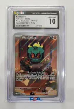 2025 Pokemon Mega Evolution MARSHADOW 146/132 Illustration Rare CGC 10 - Image 1