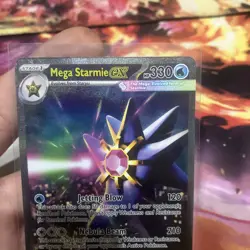 Pokemon Mega Starmie ex SIR 118/088 Special Illustration Rare Perfect Order NM - Image 3
